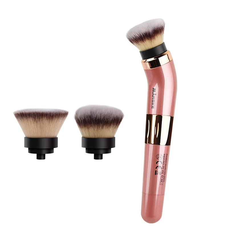 

Electric Makeup Brush With 360 Degree Rotating USB Rechargeable Automatic Smart Cosmetics Blushes Kit With 2 Make-up Head