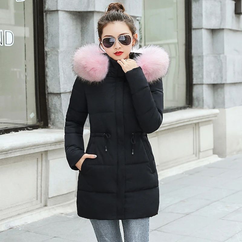 

new women winter parks winter jackets for women long coat warm winter park with hood big size fur coat female korea