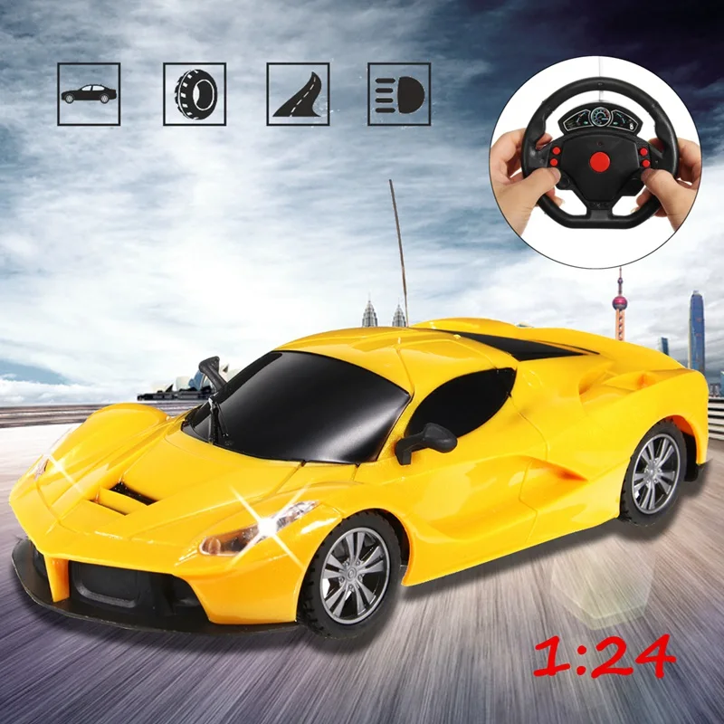 1 24 1003 9 yellow rechargeable battery Diecast Drift Speed Radio Remote Control RC Racing Car
