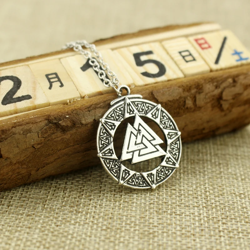 Valknut Odin символ норзы ожерелье с кулоном викинга воины амулет Мужчины Мальчики