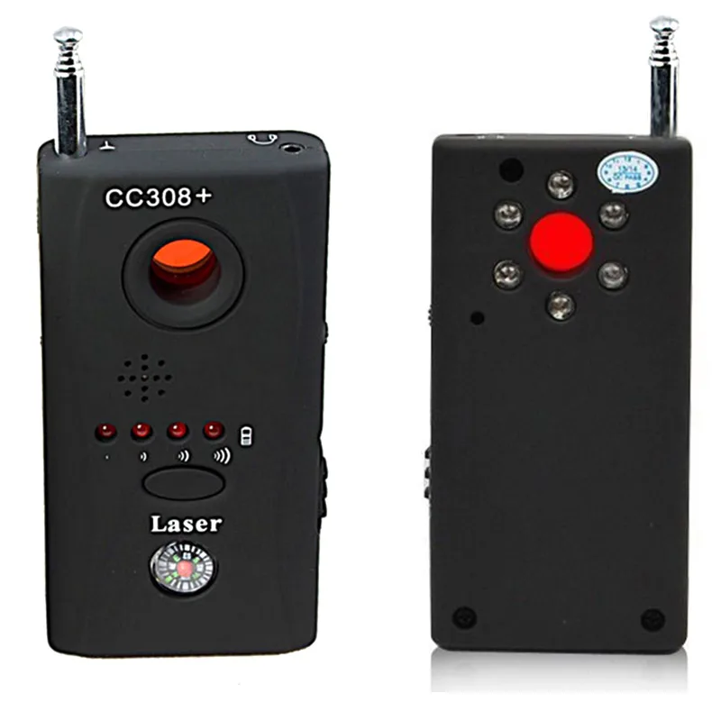 Newly Wireless Hidden Camera GSM Device Audio Bug Finder GPS Signal Laser Lens RF Tracker Anti Spy Detector CC308+