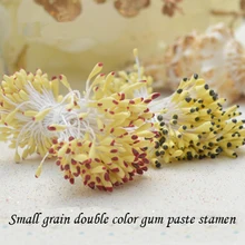 Пестик из цветов для помадки, печенья, сахара торты цветок* сбора мелких зерен двойной цвет десен паста тычинки 4 Бары