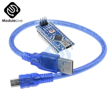 Nano Mini USB с кабелем Провод Совместимый 3 0 контроллер для Arduino CH340