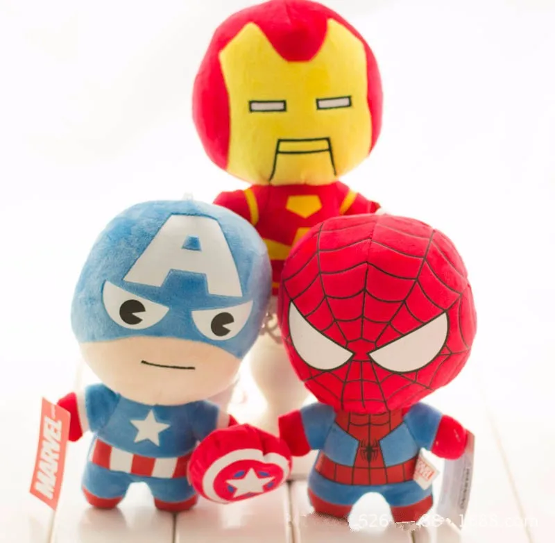 Los Vengadores Capitán América Iron Man Spiderman Hulk Thor juguetes de peluche Kawaii juguetes blandos superhéroe muñecas de peluche Peluches Los Vengadores Capitán América Iron Man Spiderman Hulk Thor juguetes de peluche Kawaii juguetes blandos superhéroe muñecas de peluche Peluches