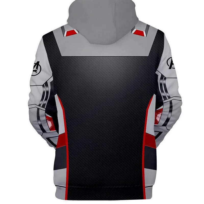 Avengers Endgame Quantum Realm Sweatshirt Jacket Advanced Tech Hoodie Cosplay Costumes 2019 new superhero Iron Man Hoodies suit