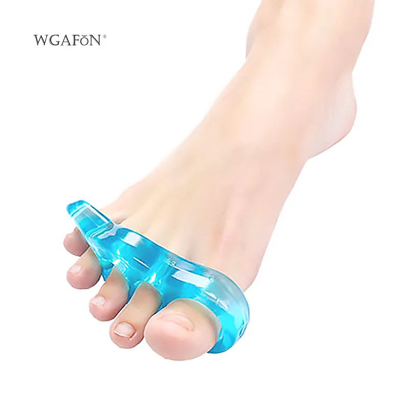 WGAFON 1 pair 5 ring toes separator Silica gel toe separator Hallux