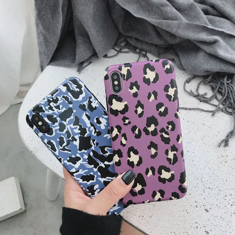 Colorful Leopard Print Phone Case Iphone Max Xr X 6 6s 7 8 Plus Back