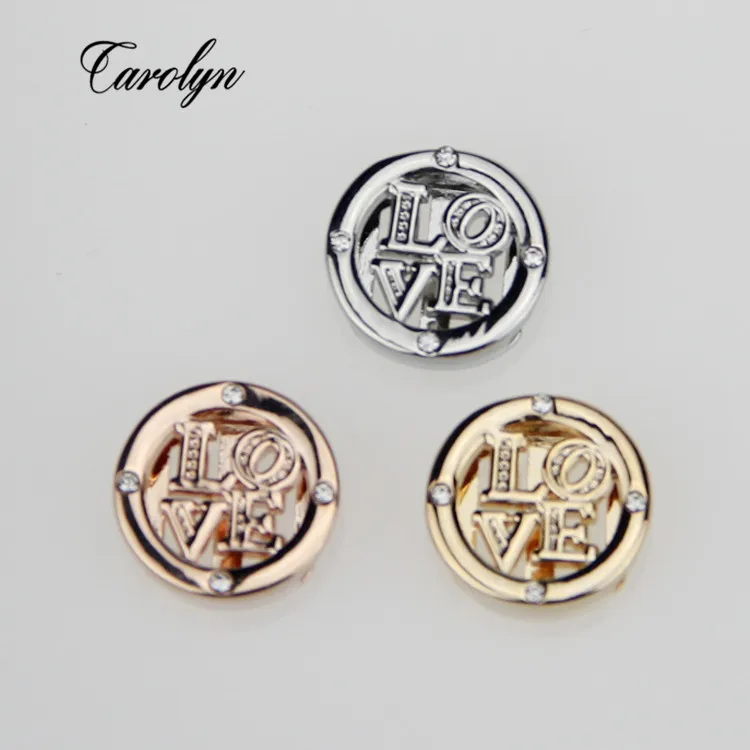 DIY slider Collective LOVE Charm fit Leather wrappable Braceletlove