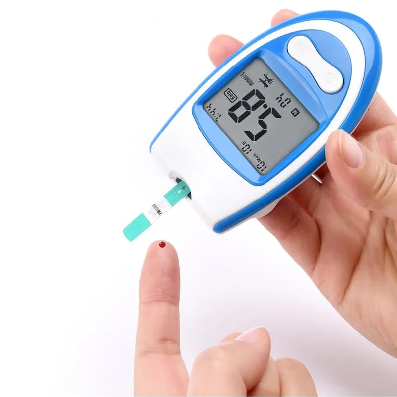 Fully Automatic Accurate Blood Glucose Meter 50Test Strips Digital Equiment Electronic Intelligent Medicos Diabetics Measurement
