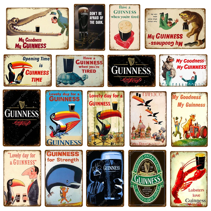 

My Goodness My Guinness Metal Painting Signs Vintage Poster Bar Pub Decorative Plaque Home Decor Beer Advertising Plate