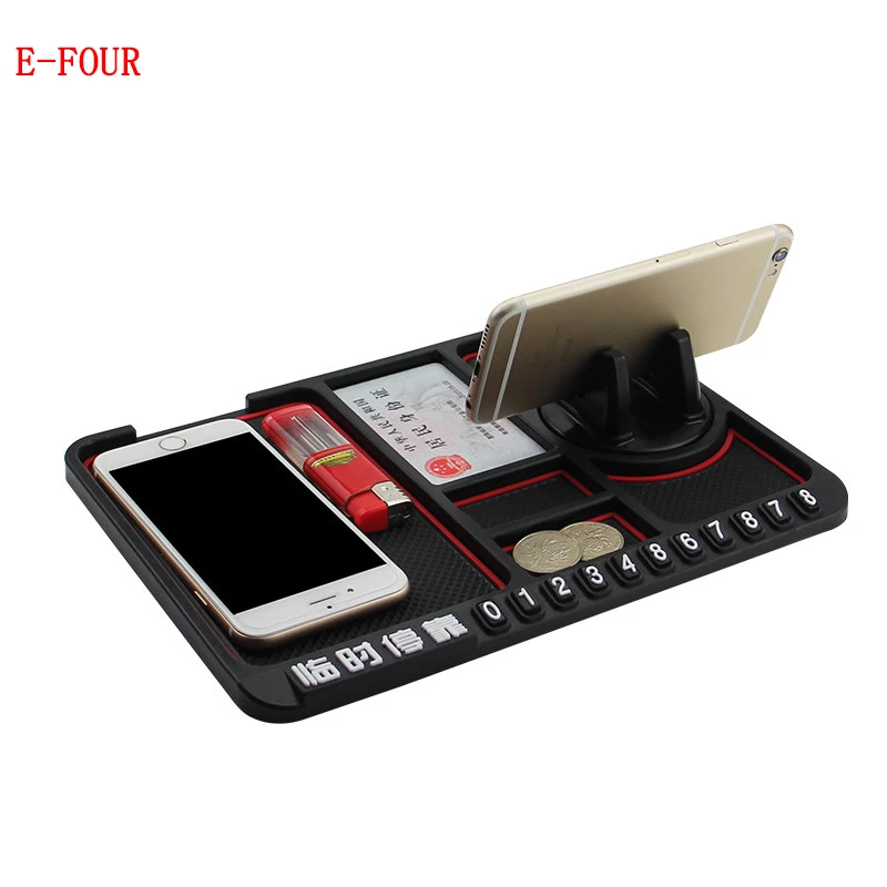 

E-FOUR Car Anti-slip mat car multi-function phone holder PVC washable non slip sticky gel pad interior accessories mat for car