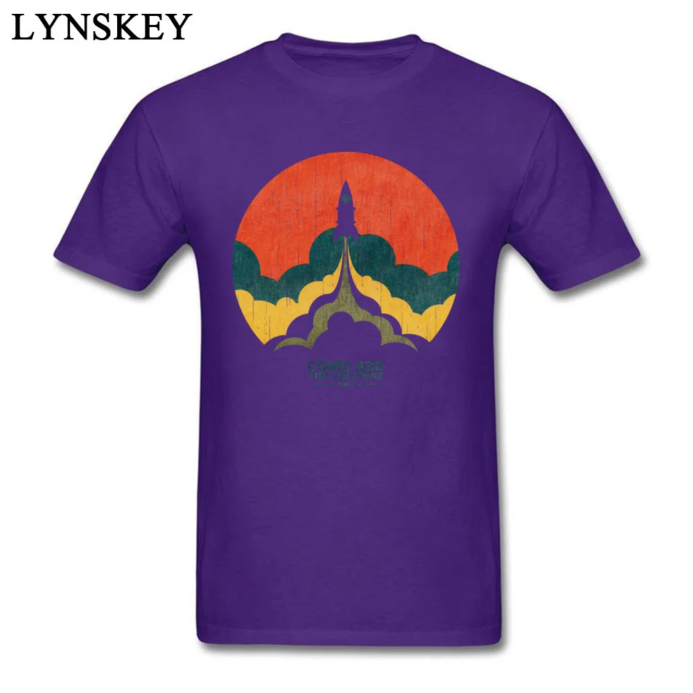 Fashion Men's T-Shirt O Neck Summer/Autumn Short Sleeve 100% Cotton Tops Shirt Up and Beyond Custom Clothing Shirt Top Quality Up and Beyond purple
