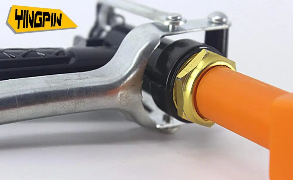 Чистка spray gun портативный нержавеющей стали Автомойка пена машины плоский рот пистолет утконоса пистолет голову инструмент для очистки