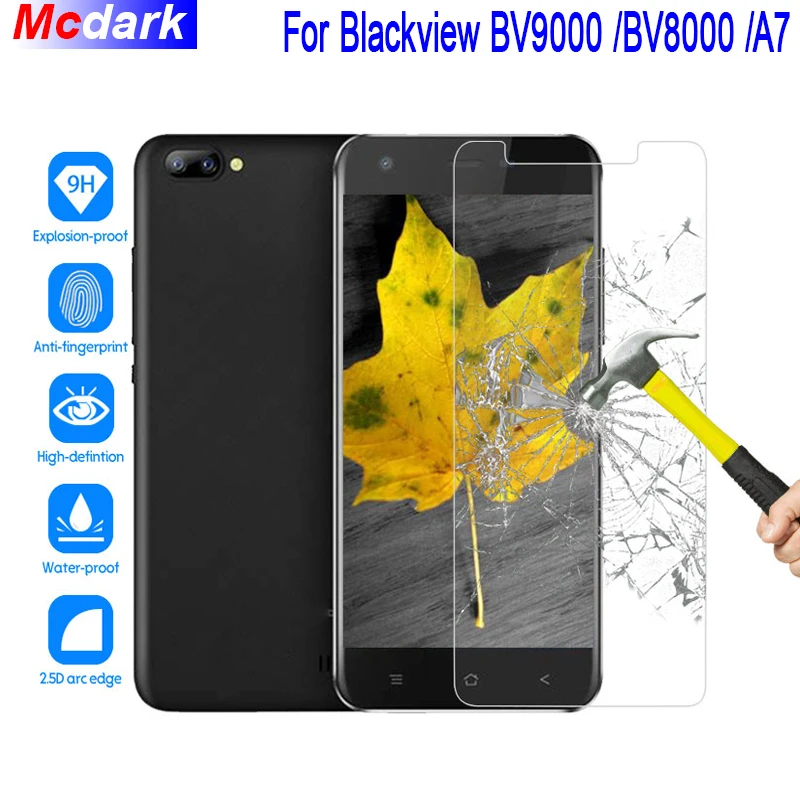 Закаленное стекло 9H для Blackview BV8000 A7 Pro Защитная пленка экрана BV9000 защитное легкая