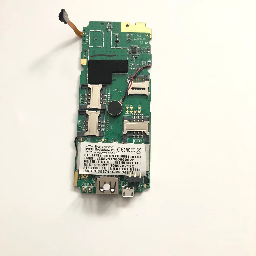 Б/у материнская плата 128M RAM + 2G ROM для VKworld New V3 водонепроницаемая IP68 2 4 дюйма 320x240