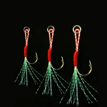 10Pcs Japanese Ghost Bud Colorful Fishing Hook Izu Fluorescent Barbed Nepali Squid High Carbon Steel Superhard Ocean Lake River