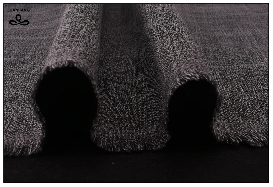 QUANFANG однотонная Коло хлопчатобумажная льняная ткань для лоскутного шитья/дивана скатерти/мебельная ткань/Подушка метр