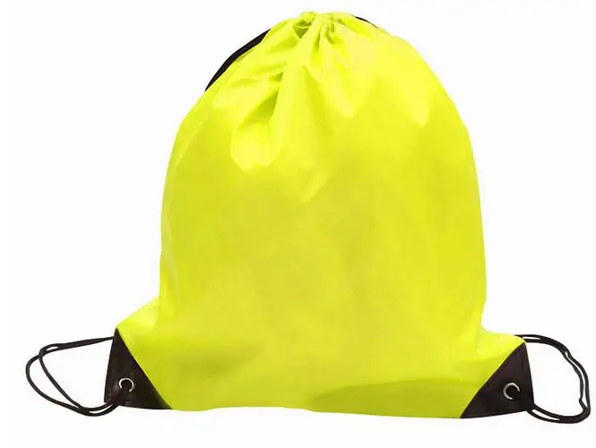 ROCOHANTI 100x нейлоновая или Хлопковая сумка с шнурком Оксфорд рюкзак сумки печать логотипов под заказ - Цвет: Золотой