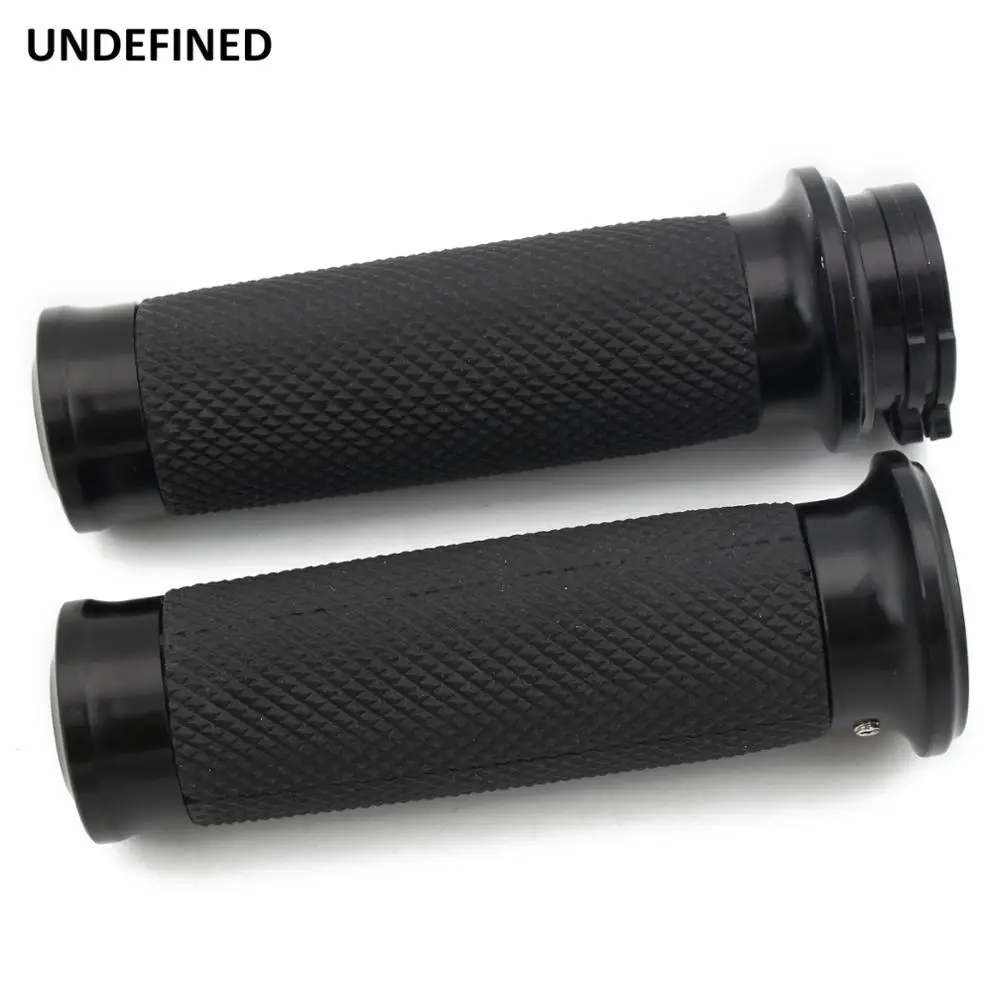 

Motorcycle Hand Grips 1 Inch 25mm Handlebar Grips Rubber Black for Harley Touring Road King Softail Bobber Cafe Racer Universal