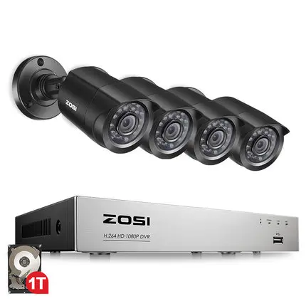 8 канальный 1080N HD TVI DVR Камеры Скрытого видеонаблюдения комплект 8x 1280TVL 720P для дома