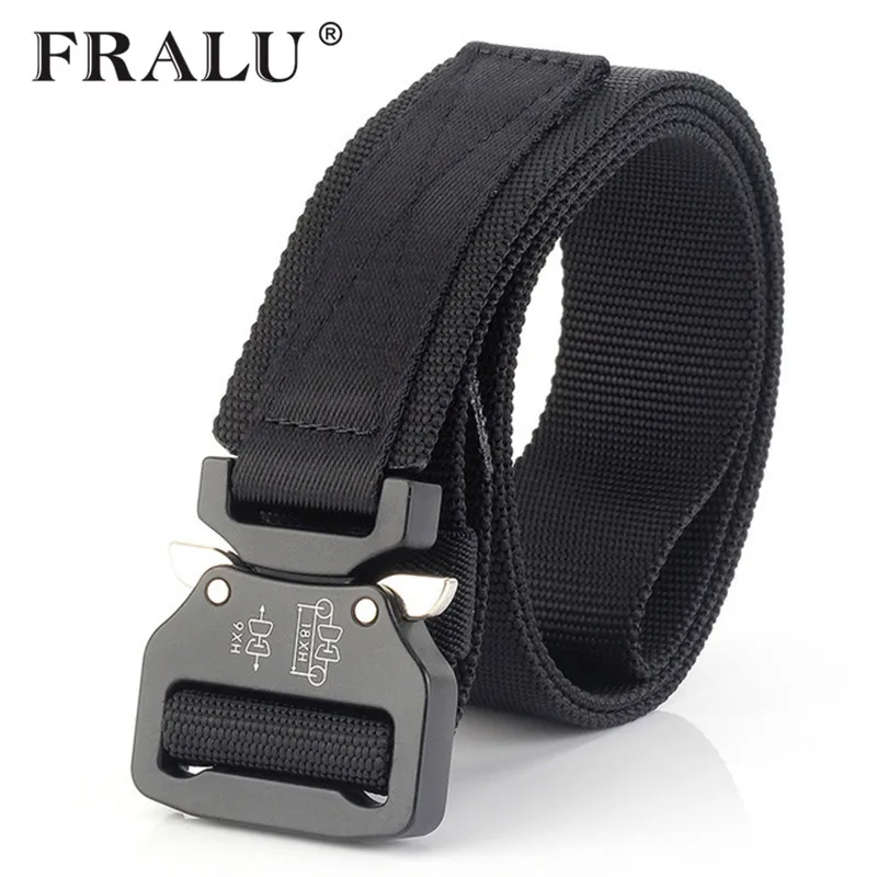 

FRALU NEW Mens Tactical Belt Military Nylon Belt Outdoor multifunctional Training Belt High Quality Strap ceintures width 3.8