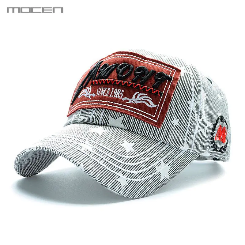 

2018 Real Letter Adult Casual Unisex One Size Hot Snapback Cap Demin Baseball Cotton Casquette Bone Gorras Hat For Outdoor Spot