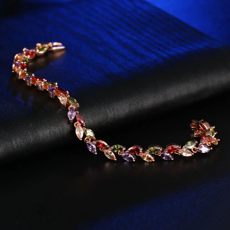 Женский браслет с фианитами золотистого цвета|bracelets for|bracelets for women weddingbracelet with |