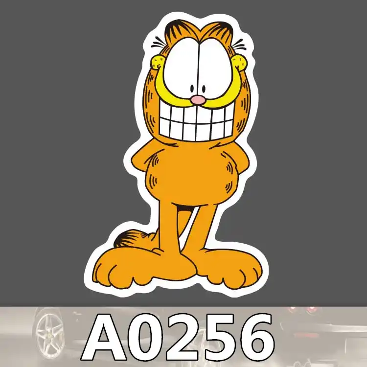 Garfield Cartoon Anime Sticker Cute Cat Waterproof Suitcase Laptop Guitarluggage Skateboard Bicycle Toy Lovely A0581 Stickers Aliexpress