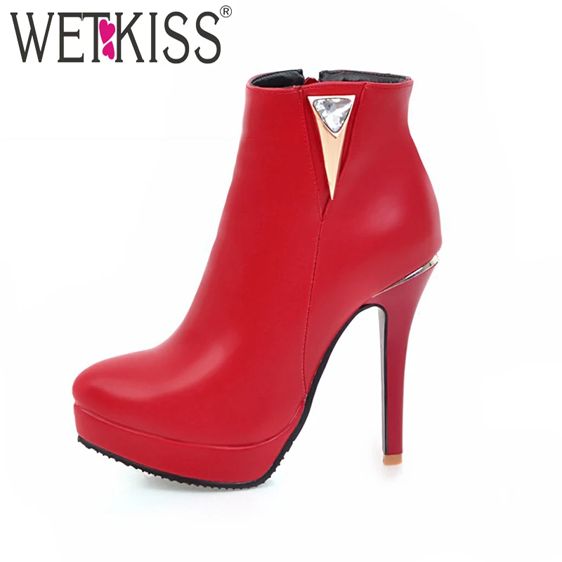 Женские зимние ботинки на платформе с молнией сбоку 33 48|boots sexy|women winter bootswinter boots |