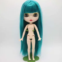 Цельная кукла без одежды blyth кукла зеленые волосы с взрыва 18