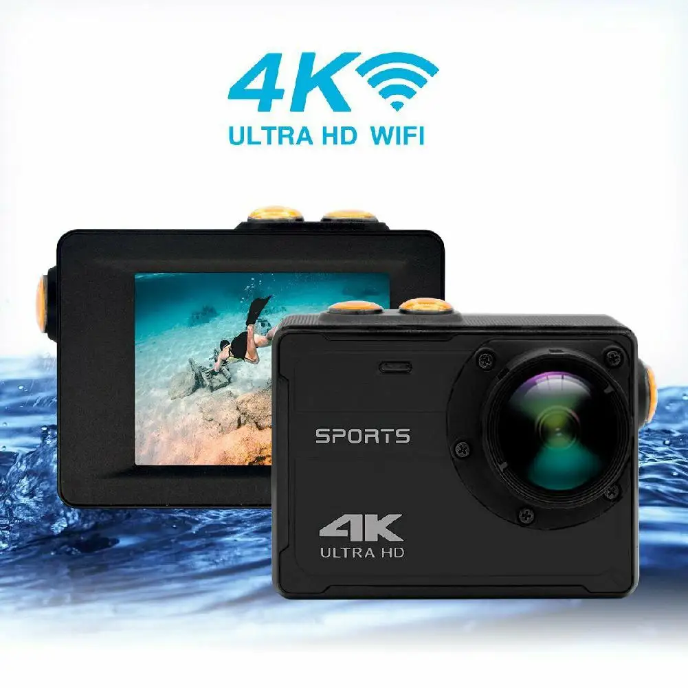 Экшн камера EastVita Pro 4K Wi Fi водостойкая с креплением на велосипед|Экшн-камеры| |