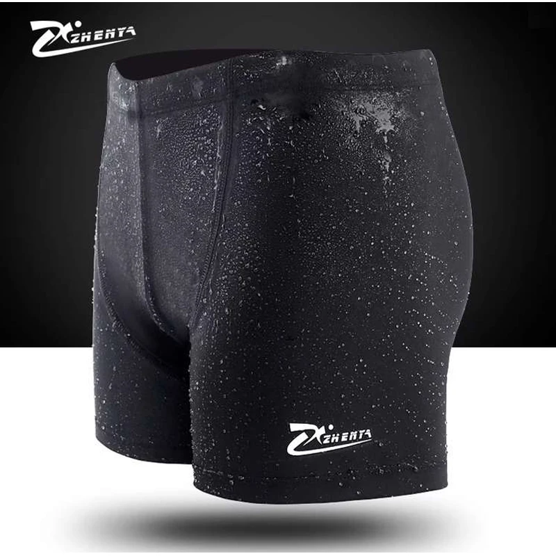 

Professional Swimming pants men Competitive Polyester trunks sexy Swimwear Shark Skin elastic Swimsuit Summer swimming Briefs