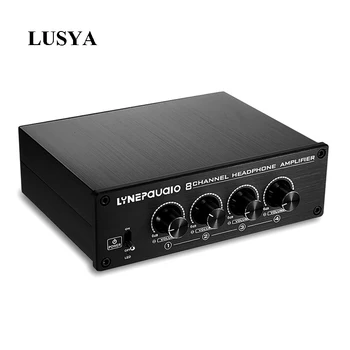 

Lusya Pre-signal tuning 2 Input 8 Output Audio Signal Switcher Switch Splitter Selector for amplifier T0200
