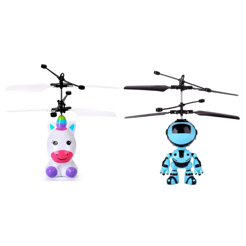 

Sensing Kids Vehicle Child Suspension Induction Fly Robot Toy LED Mini Rechargeable Hand Aircraft Flashing Luminous Flying MAY-9