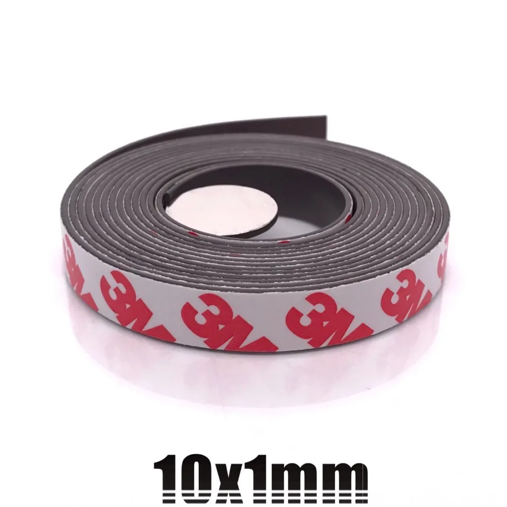 Strong Neodymium Magnetic Strip 25mm x 1.5mm x 1metre3M Adhesive Tape 