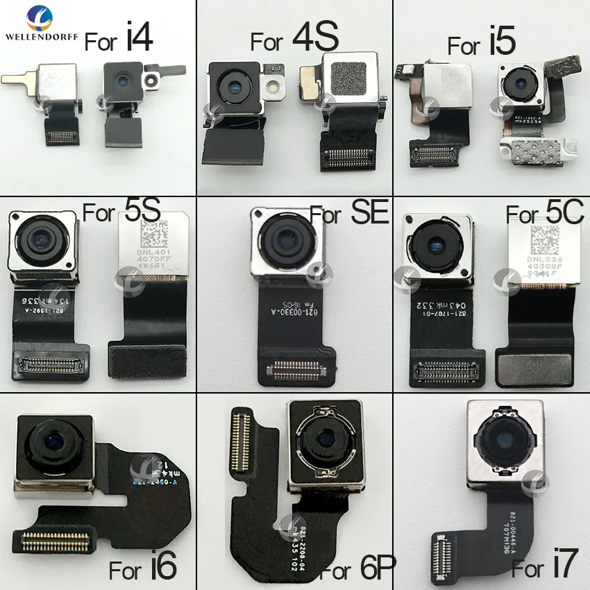 

Original Back Camera for iPhone 4 4S 5 5S SE 5C 6 6S 7 8 Plus X XS XS Max XR XSM Rear Camera Flex Cable Ribbon 100% Tested OK