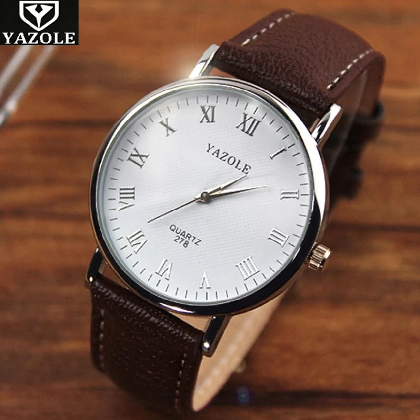 Мужские наручные часы от бренда YAZOLE роскошные с синим стеклом модные kol saati reloj hombre