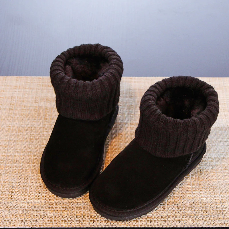 Toddler Fur Boots Platform Shoes Kids Ankle Purecontrol Fashion Casual