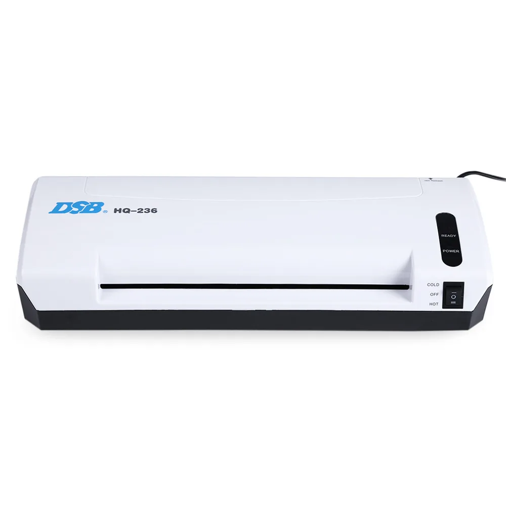 Dsb Hq 236 Thermal Cold Laminator 2 Roller System Laminating Pouches
