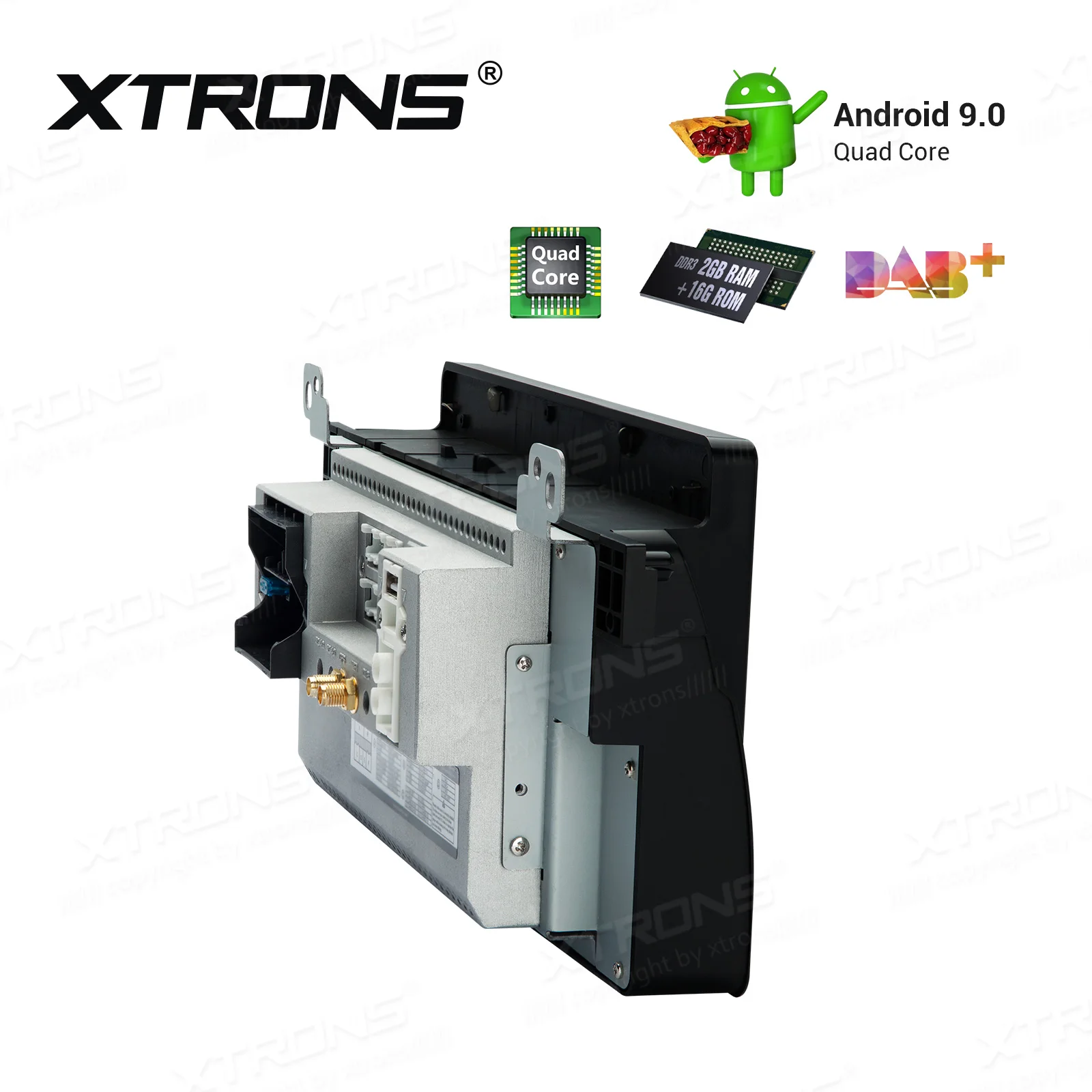 Perfect 9" Quad-Core Android 9.0 Pie OS Car Multimedia Navigation GPS Radio for MG ZT 2001-2005 with Car Battery Voltage Display Support 4