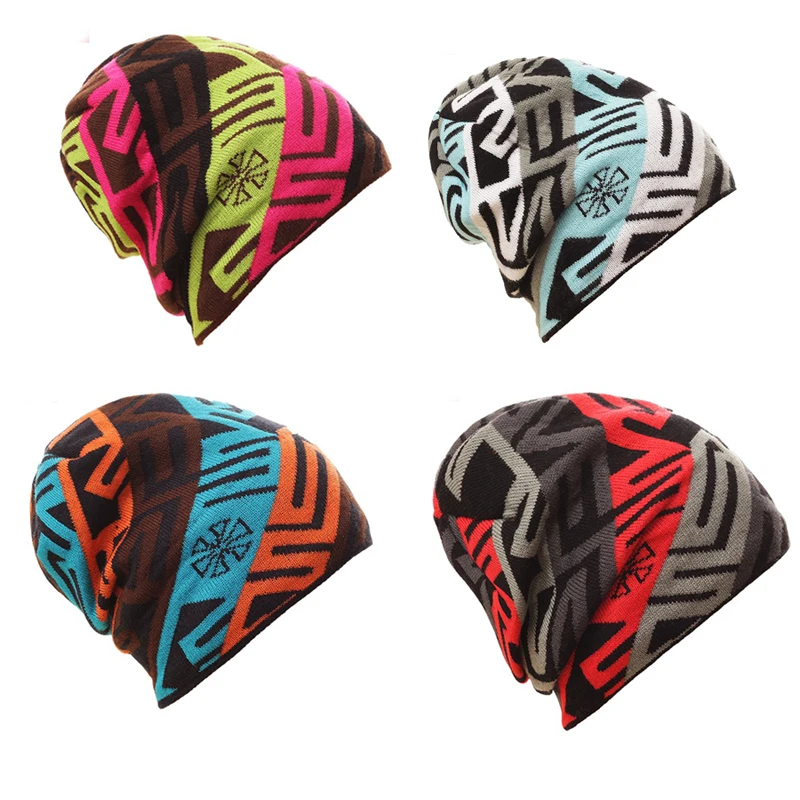 SN.SU.SK Outdoor Skiing Hats Cap Winter Snowboard Men's Sports knitted