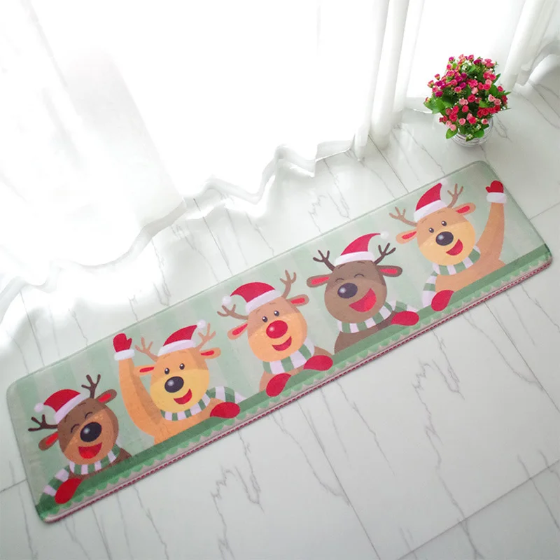 40x160 см праздничный РОЖДЕСТВО Стиль Non-slip Кухня дома Спальня коврик для ванной подушки Ванная комната мягкий Цветочный Коврик Ковер