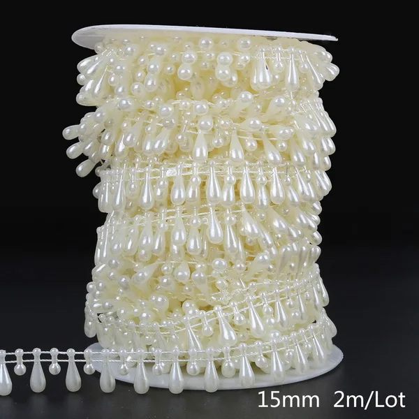 Ivory Pearl Bead Chain for DIY Decorations & Crafts