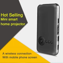4.4 LED Lamp Pocket Projector Ultra-Thin Home Theater Mini Projector 2.4G/5G Wifi Smart DLP Projector US Plug FW1S