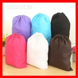 (500 шт./лот) Персонализированные нетканые ткани строка Подарочная эко-сумка