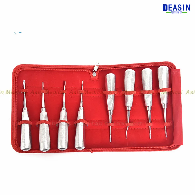 8pcs Dental elevator kit Dental Orthodontic Oral Surgery Elevators