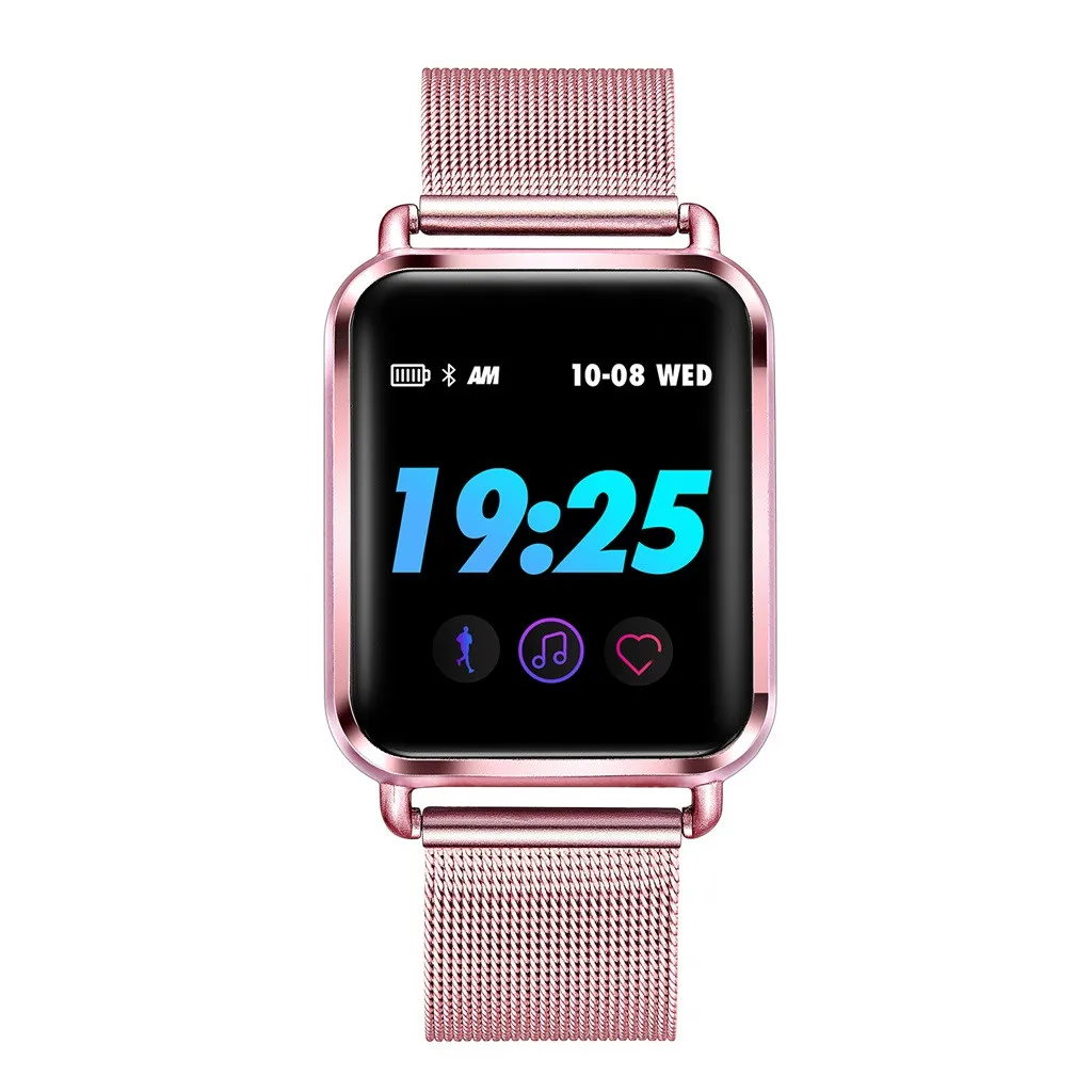 Q3 Смарт-часы Водонепроницаемый крови кислородом Давление Шагомер Спорт Smartwatch Смарт часы Relogio Android телефон SmartWatch для IOS