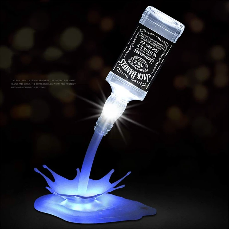 7 цветов Ночной светильник сенсорный выключатель 3D USB силовая бутылка лампа бар вечерние светодиодный бутылка для вина украшение дома прикроватный светильник ing