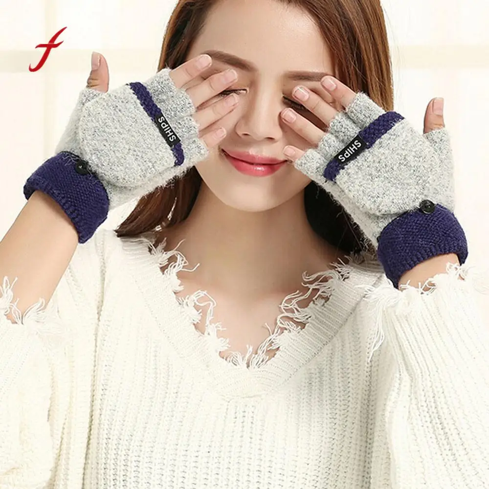 Feitong Brand 2019 New mittens female gloves without fingers women cirl