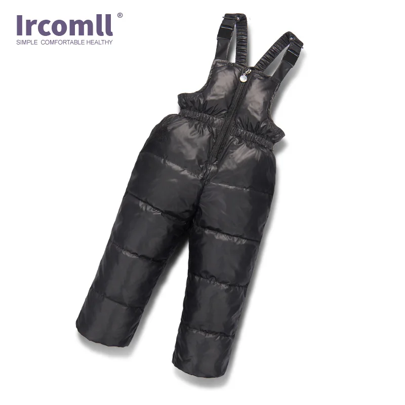 Ircomll/комплект одежды для мальчиков и девочек на русскую зиму, белое пуховое пальто для малышей+ комбинезон детская зимняя одежда из 2 предметов ветрозащитный лыжный костюм